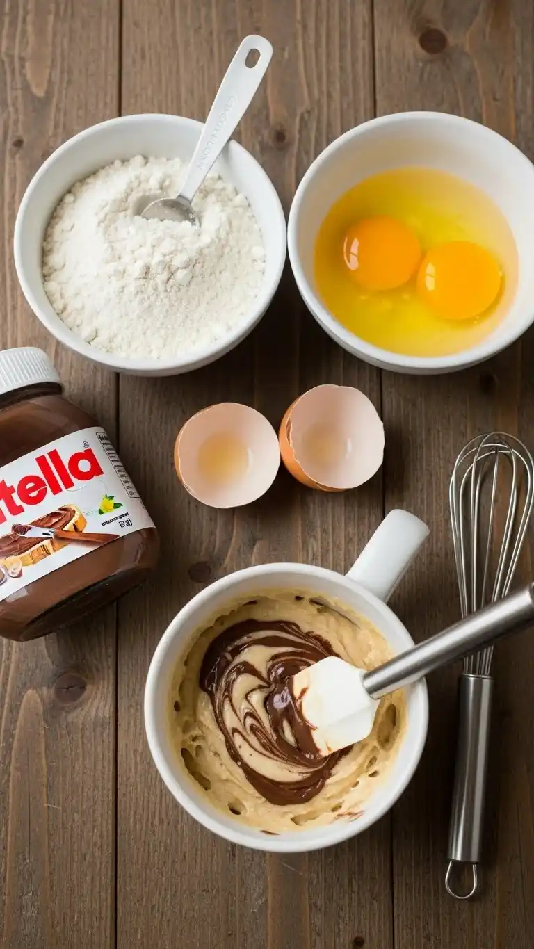 Easy 3-Ingredient Nutella Mug Cake Recipe 3 3 ingredient nutella mug cake00