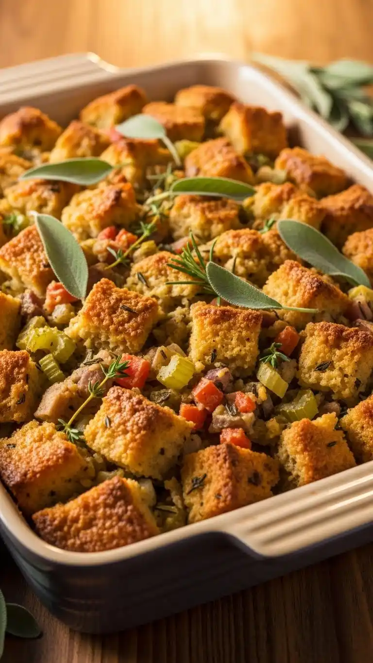 10 Holiday Side Dishes That Will Steal the Show 11 _Classic Stuffing with Herbs