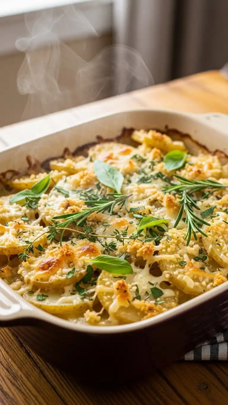 12 Easy & Irresistible Potato Casseroles for Your Thanksgiving Feast 8 Herbed Potato Casserole
