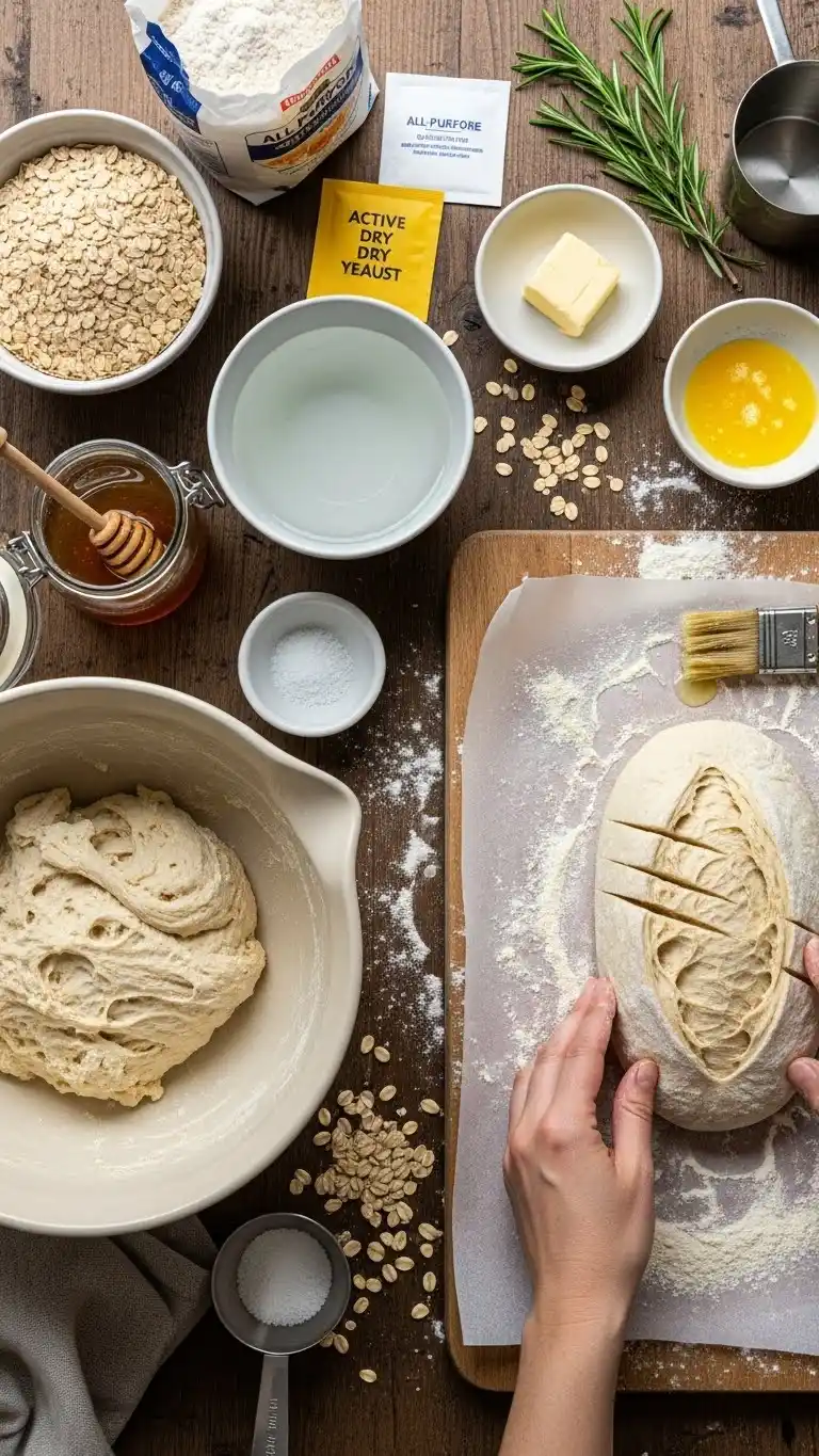 Soft Honey Oat Bread Recipe That’s Lightly Sweet and Cozy 2 Honey Oat Bread00