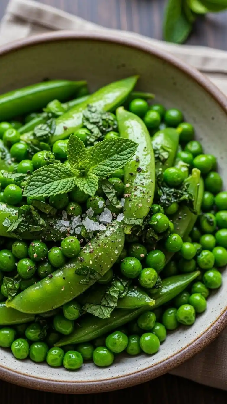 10 Healthy Holiday Side Dishes That Actually Taste Amazing 11 Sautéed Green Peas with Mint10