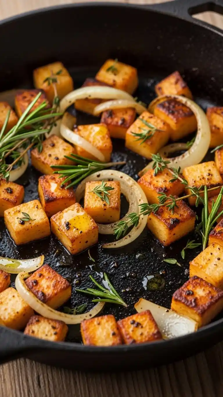 15 Yams Recipes That Will Steal the Spotlight 5 Savory Yam and Onion Skillet
