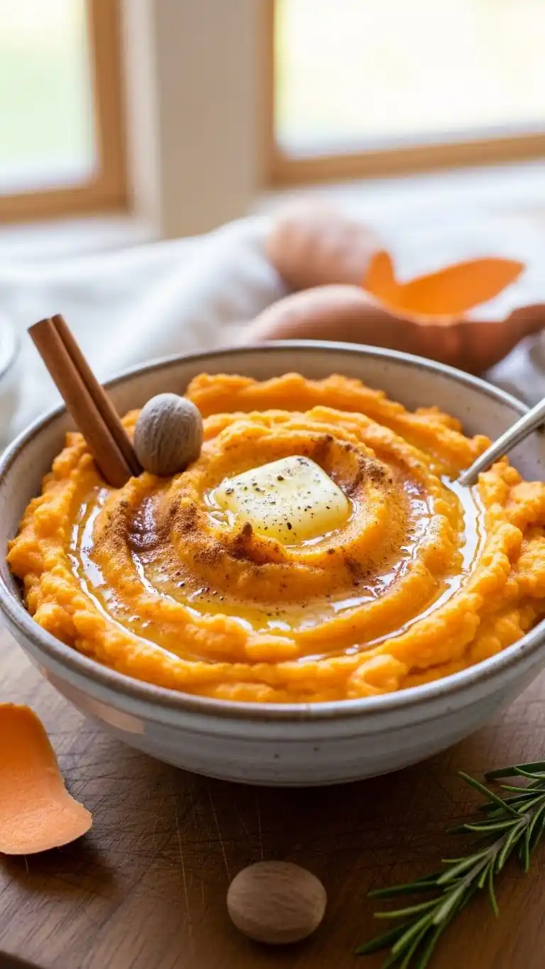 10 Healthy Holiday Side Dishes That Actually Taste Amazing 3 Sweet Potato Mash with Cinnamon & Nutmeg