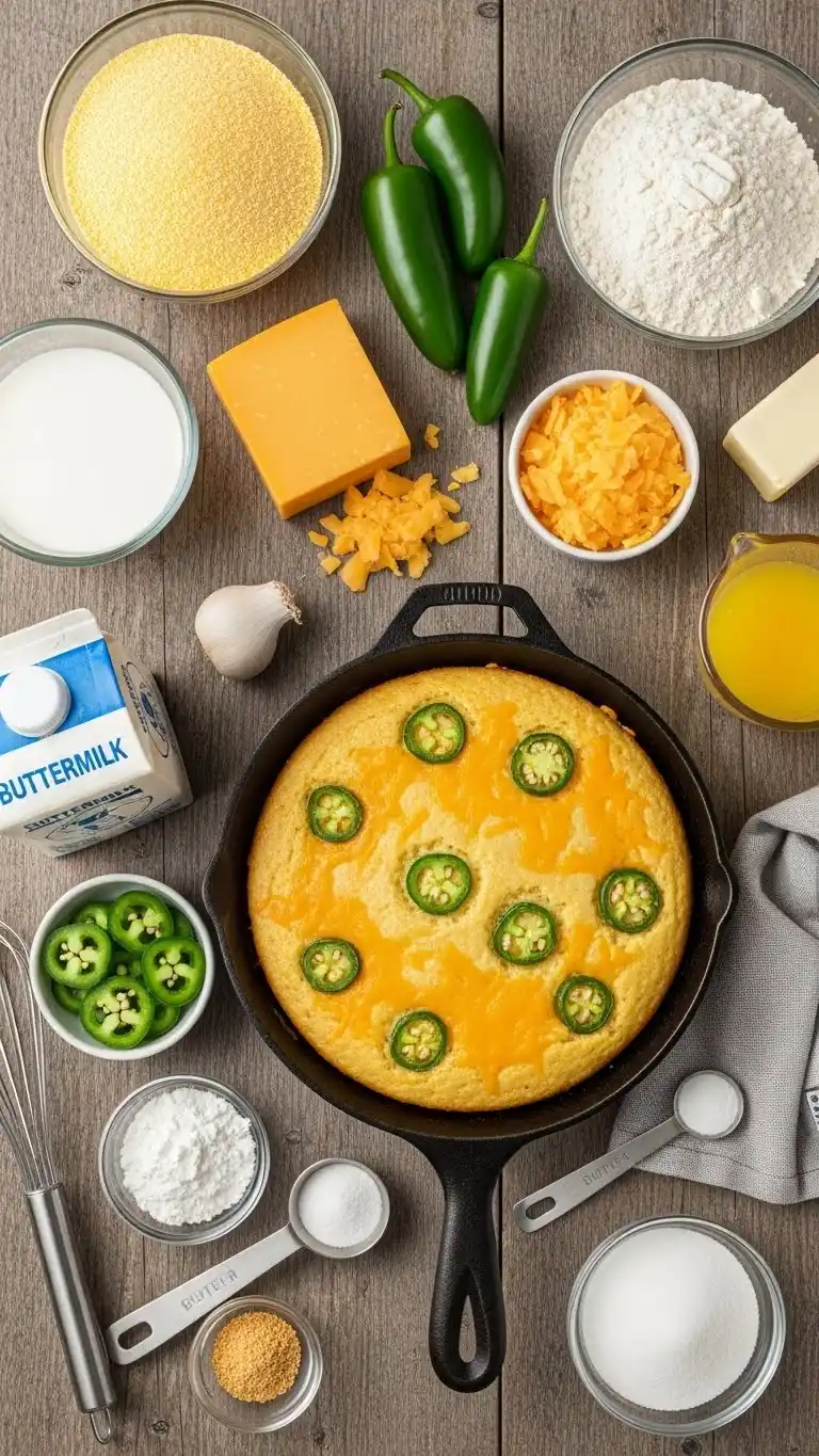 Cheddar Jalapeño Cornbread with the Perfect Kick Recipe 2 cheddar jalapeño cornbread01