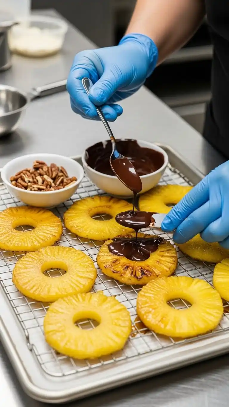 Irresistible Chocolate Caramelized Pineapple in Minutes 2 _chocolate caramelized pineapple0