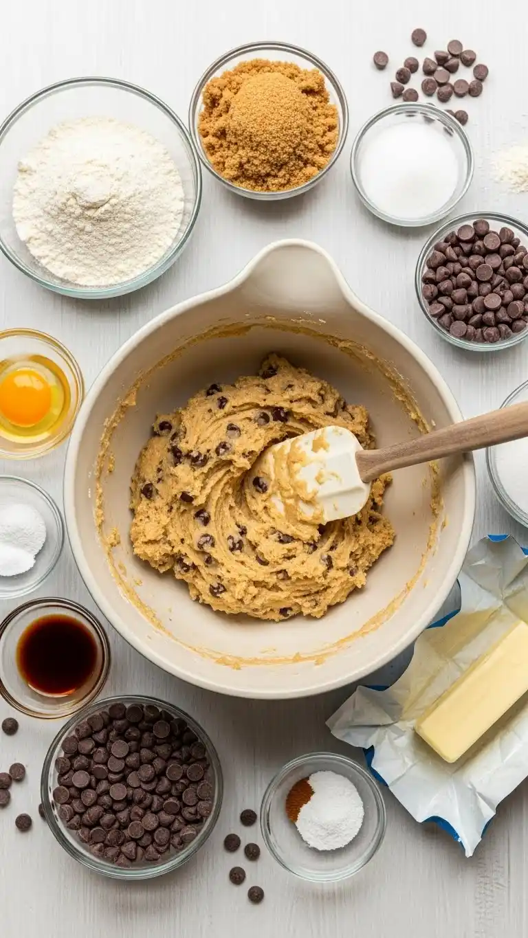 One-Bowl Chocolate Chip Cookies Everyone Is Obsessed With 2 chocolate chip cookies3