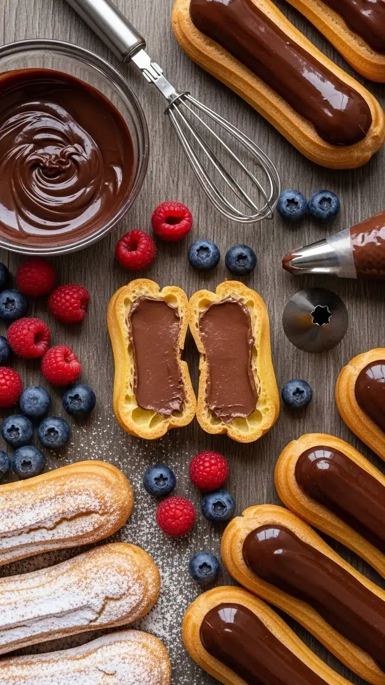 Decadent Chocolate Éclairs Recipe You Can Make at Home 2 chocolate eclairs2