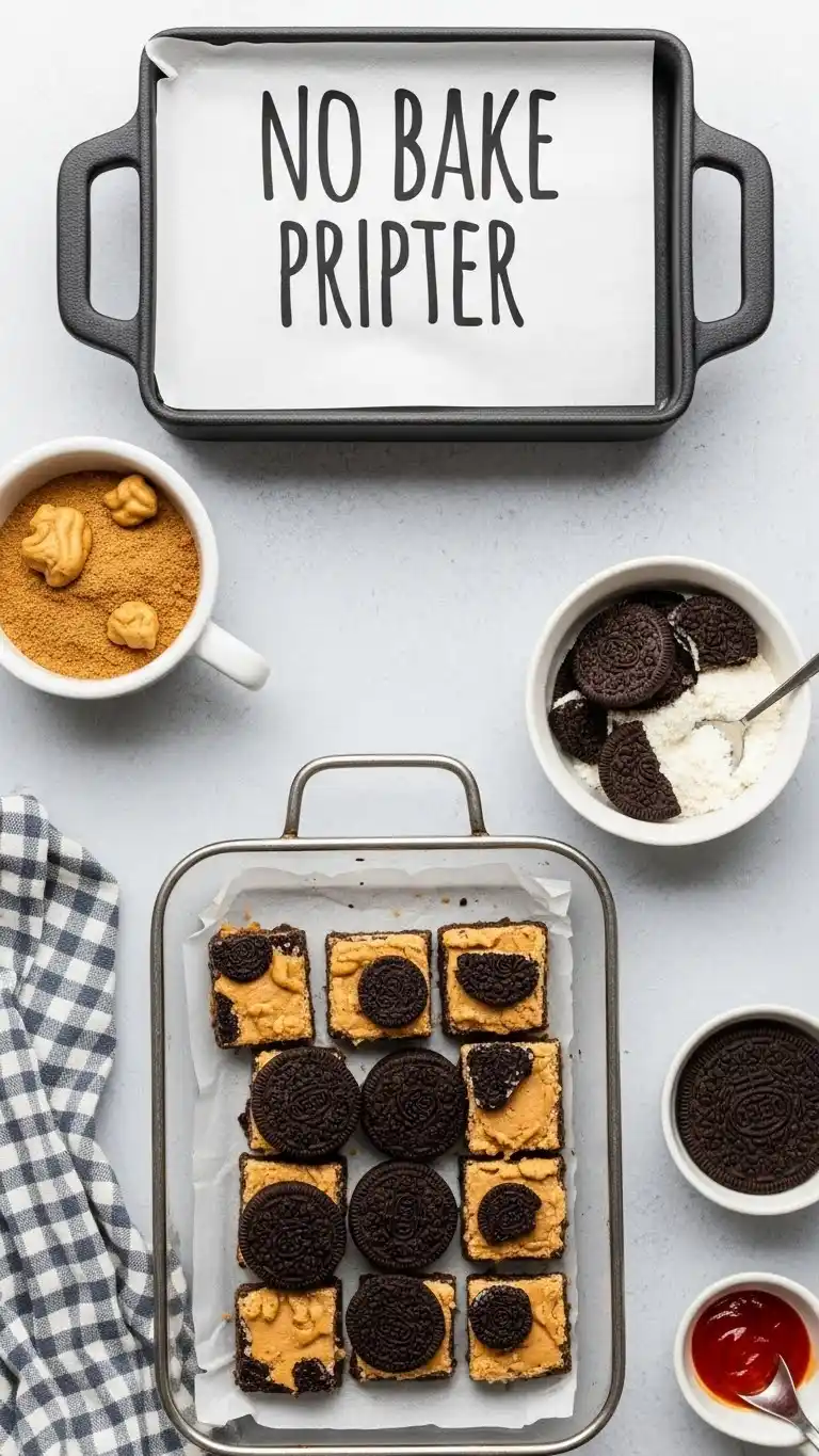 Lazy Day No-Bake Peanut Butter Oreo Bars Recipe 2 no bake peanut butter oreo bars02