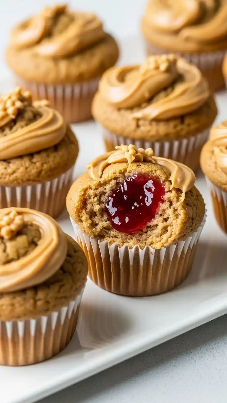 Soft Peanut Butter Jelly Muffins Recipe with a Sweet Surprise 4 peanut butter jelly muffins2