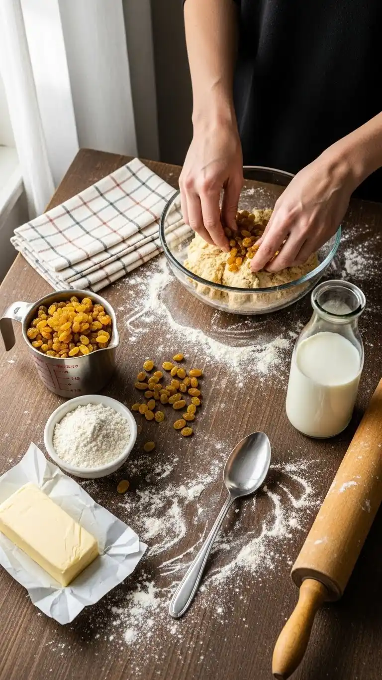 Classic Raisin Scones with a Golden, Flaky Crust 3 raisin scones 2