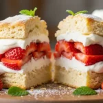Homemade Strawberry Shortcake with Fresh Strawberries & Cream 4 strawberry shortcake recipe