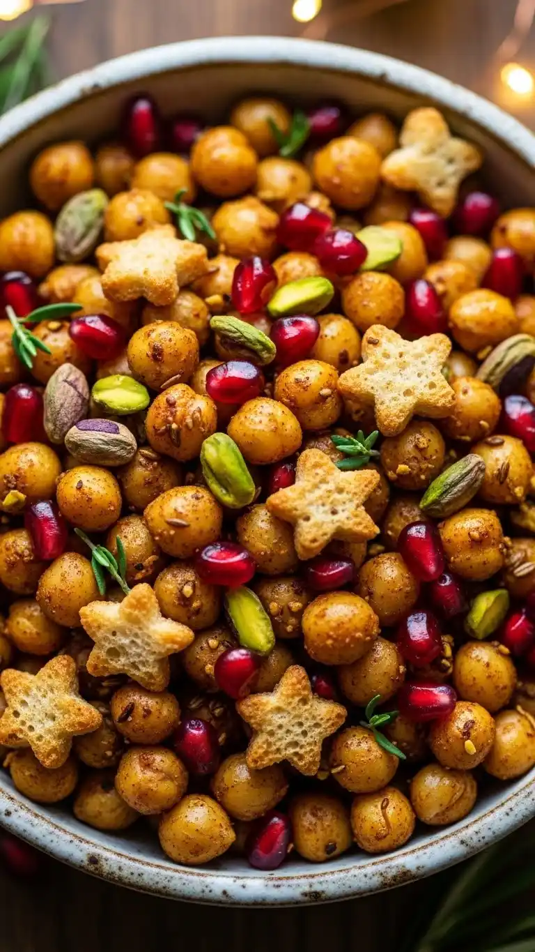 10 Holiday-Ready Bean Sides That Are Surprisingly Easy 4 3Spiced Chickpeas with Holiday Crunch