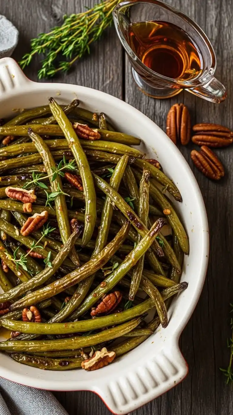 10 Holiday-Ready Bean Sides That Are Surprisingly Easy 9 8Maple-Roasted Green Beans