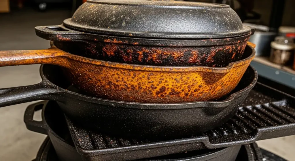 How to Store Cast Iron Skillet (So It Lasts a Lifetime) 5 _Cast Iron Was Stored Incorrectly
