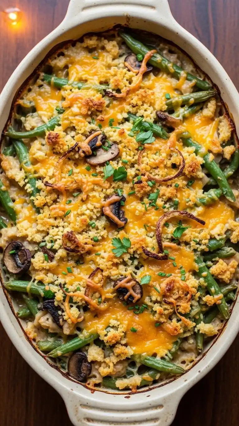 8 Must-Try Classic Green Bean Casseroles 7 Cheesy Panko-Topped Green Bean Casserole6