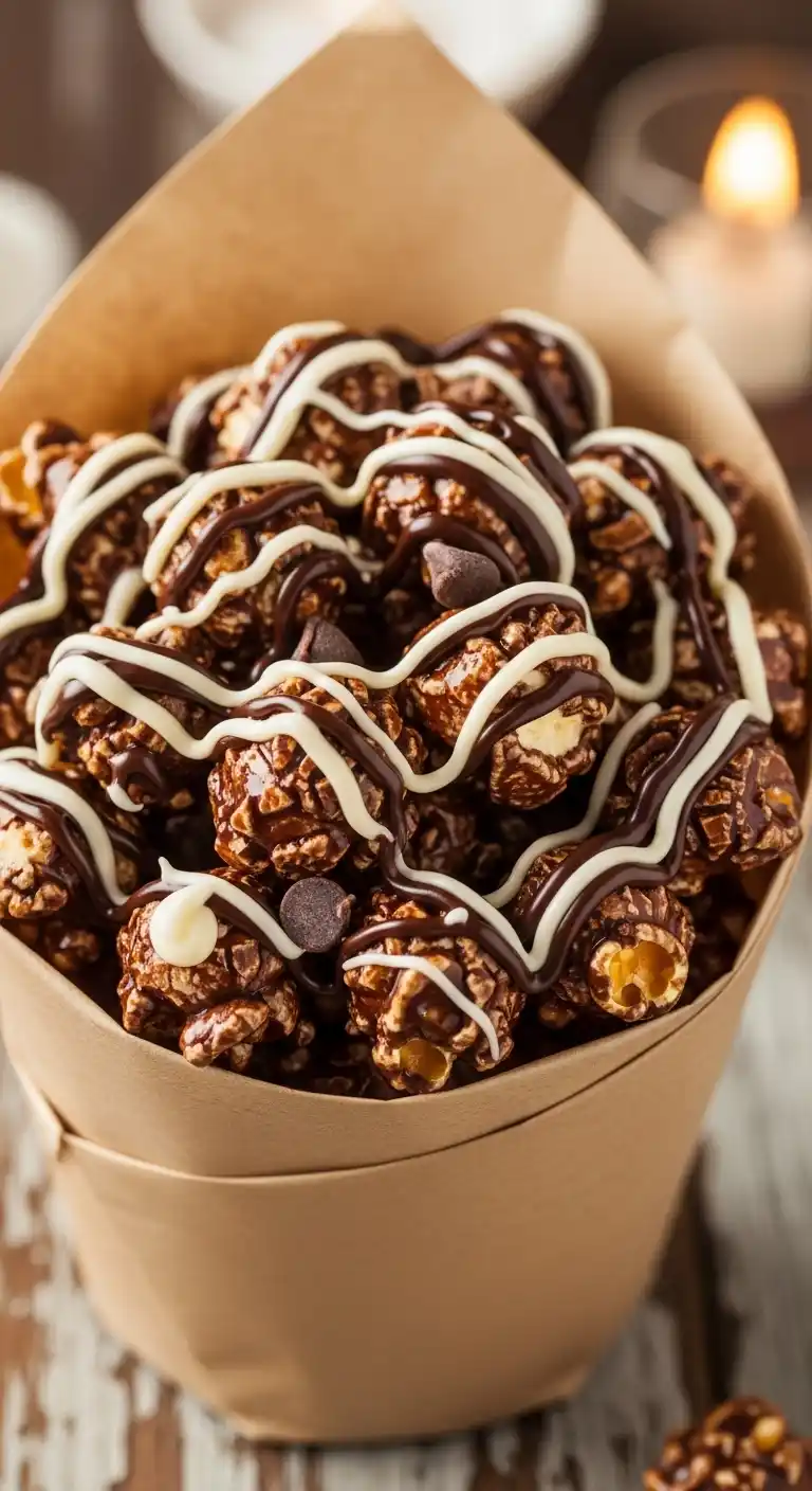 Chocolate Drizzled Popcorn: Sweet & Salty Snack Magic 4 Chocolate Drizzled Popcorn3