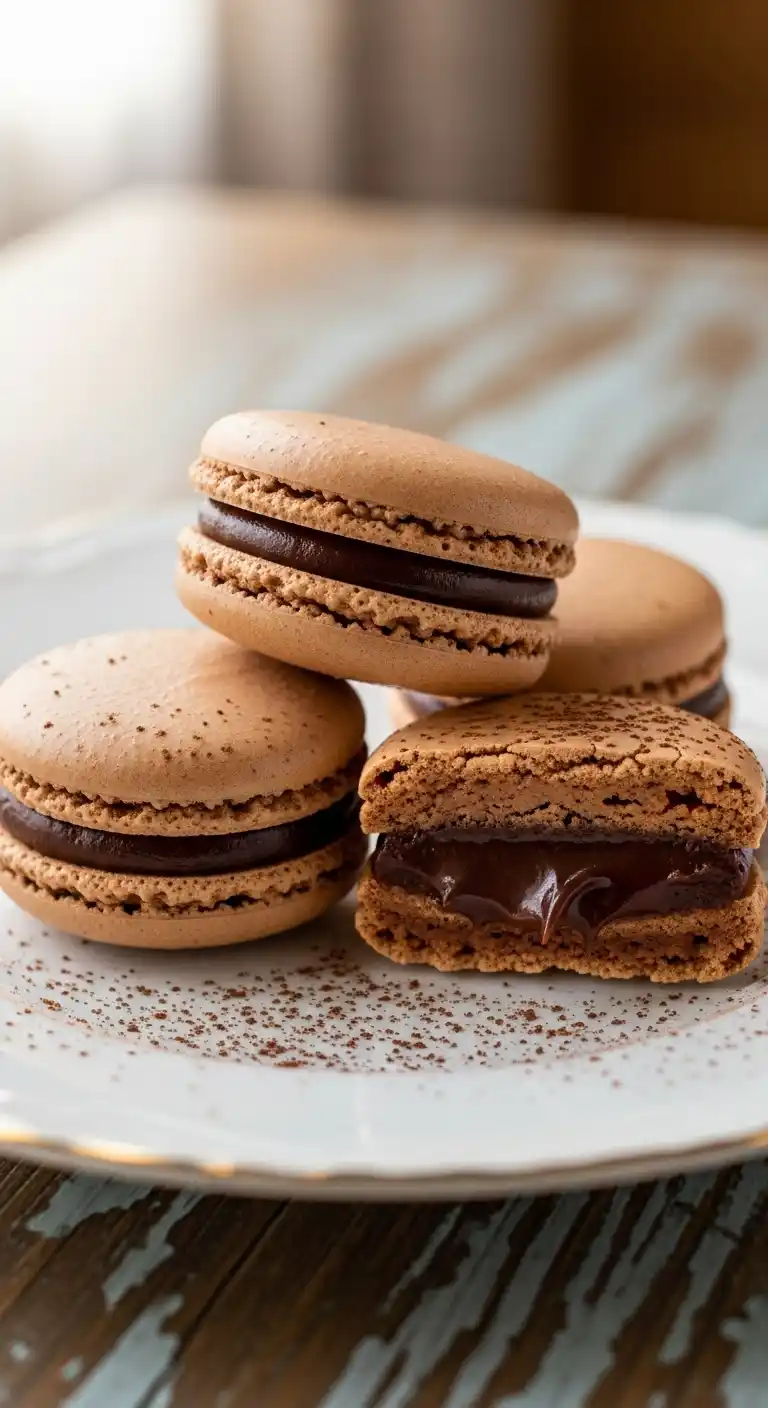 6 Amazing Homemade French Macaron Ideas You’ll Want to Brag About 3 Chocolate Ganache French Macarons
