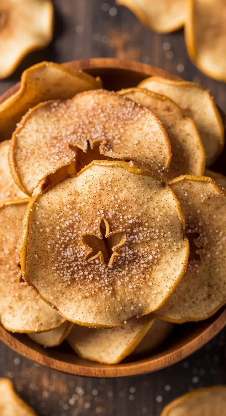 5 Easy Apple Treats You’ll Want on Repeat (Seriously, Hide the Plate) 3 _Cinnamon Sugar Apple Chips