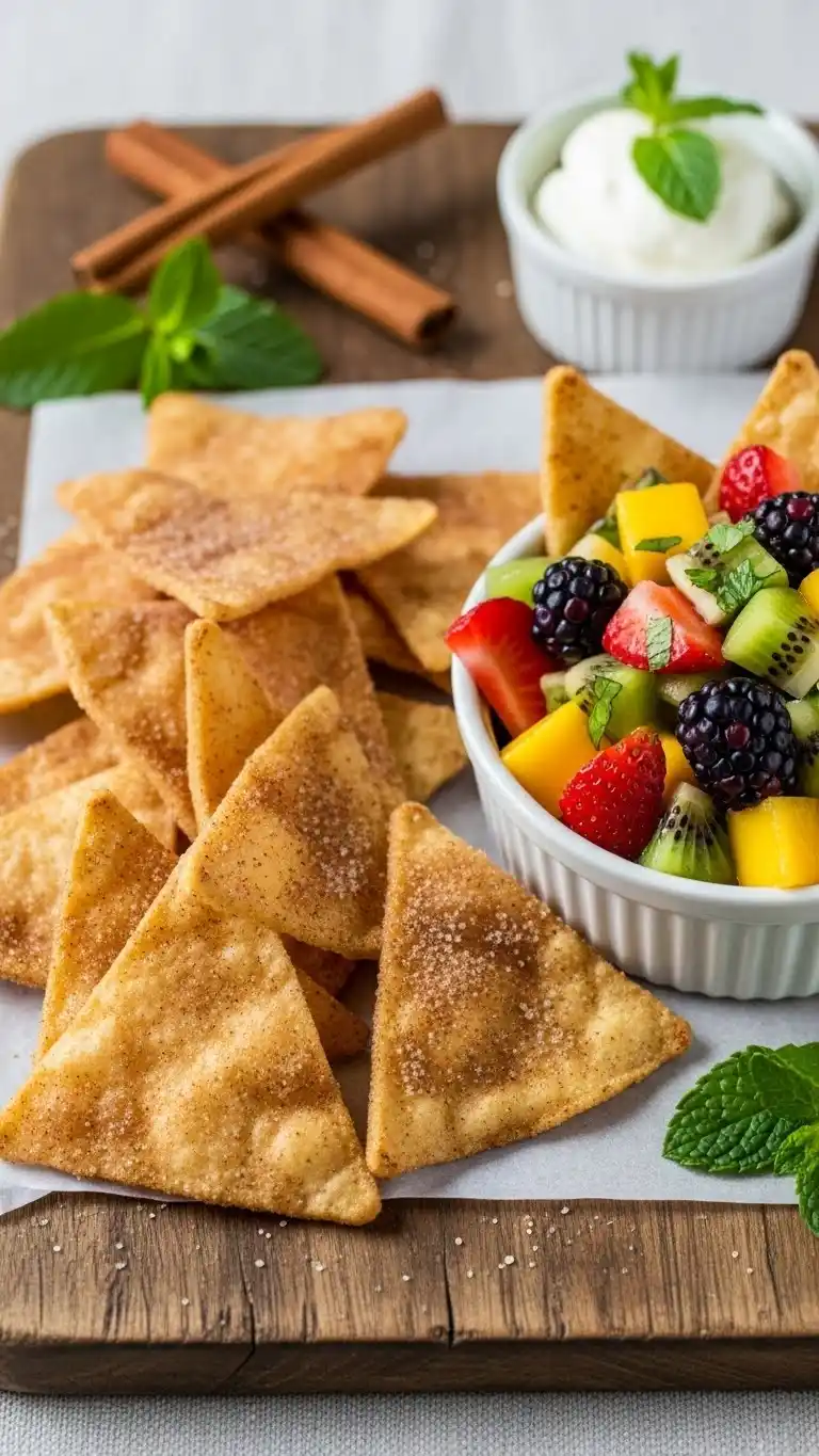 Cinnamon Sugar Tortilla Chips with Fruit Salsa 4 Cinnamon Sugar Tortilla Chips01