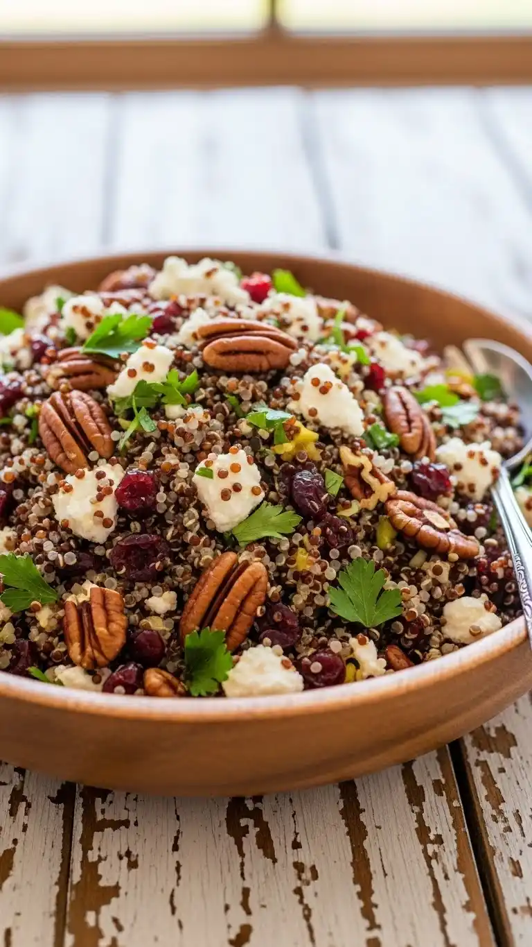 11 Sweet and Savory Holiday Side Dishes You Must Try 4 Cranberry Pecan Quinoa Salad