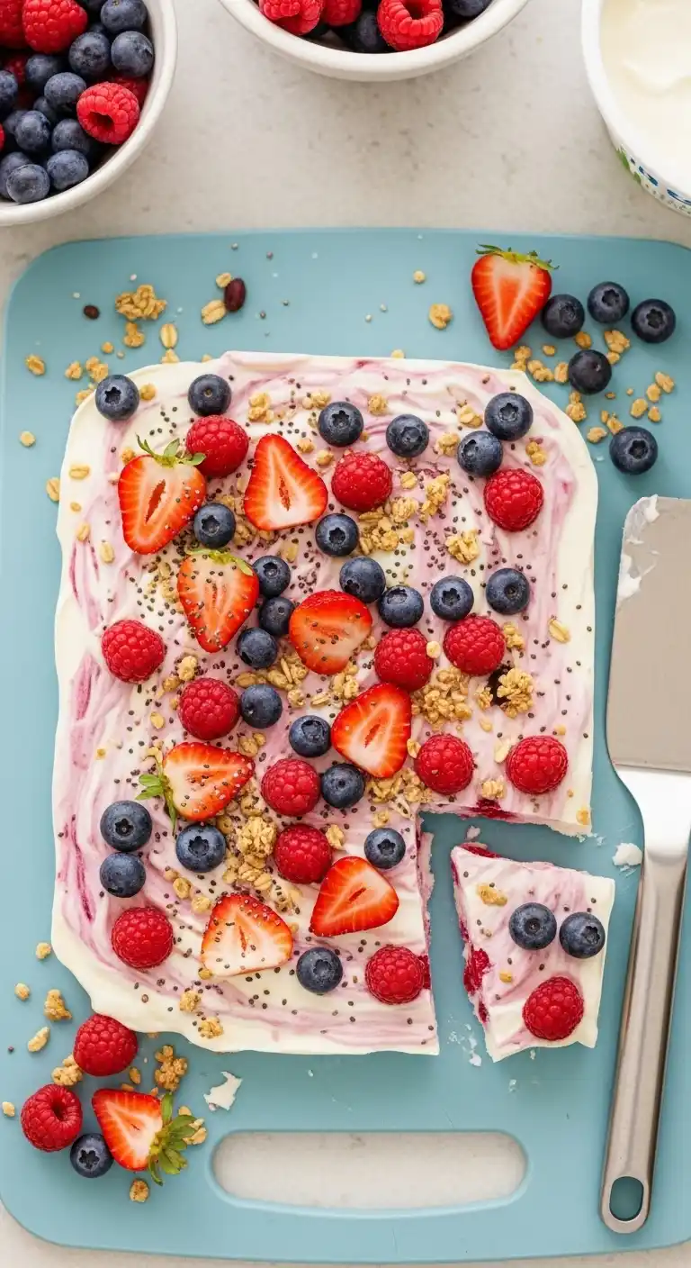 Frozen Yogurt Bark with Berries – Guilt-Free Treat 3 Frozen Yogurt Bark with Berries2