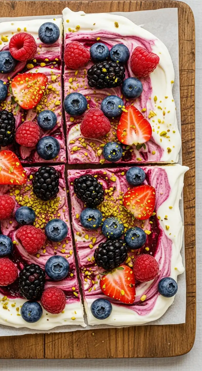 Frozen Yogurt Bark with Berries – Guilt-Free Treat 4 Frozen Yogurt Bark with Berries3