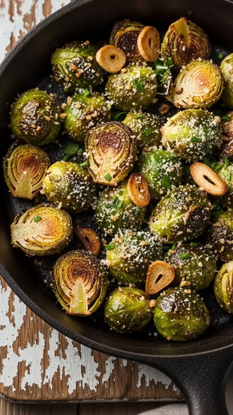 11 Sweet and Savory Holiday Side Dishes You Must Try 3 Garlic Parmesan Roasted Brussels Sprouts