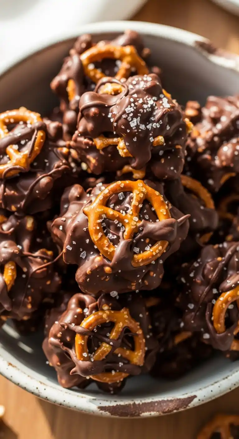 Lazy Genius Chocolate Pretzel Clusters in Minutes 4 Genius Chocolate Pretzel Clusters2