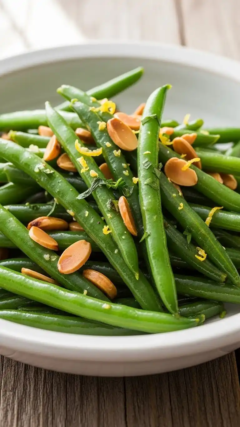 10 Easy Thanksgiving Appetizers and Sides 7 Green Bean Almandine