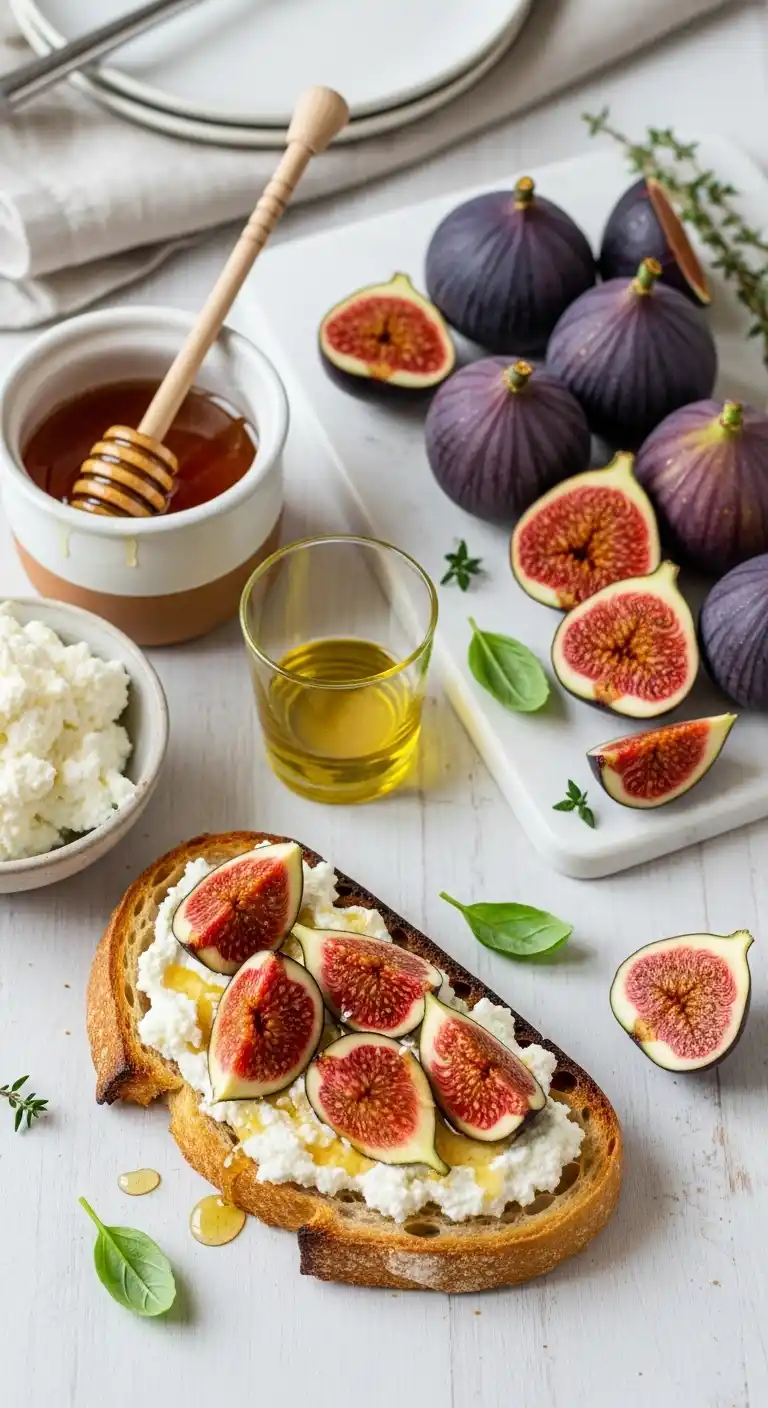 Easy Honey Ricotta Toast Topped with Juicy Figs 3 Honey Ricotta Toast 2