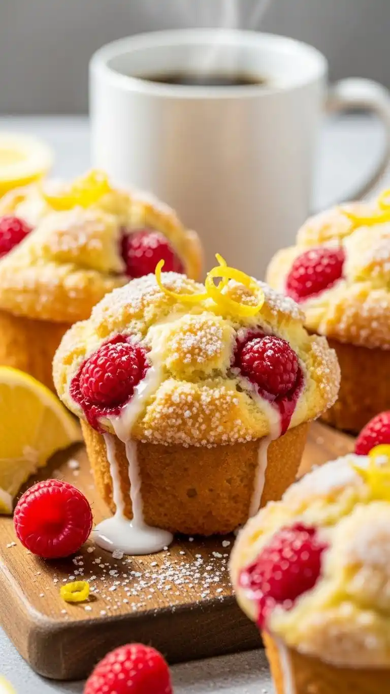 6 Muffin Ideas With Berries That’ll Make Your Mornings Way Better 3 Lemon Raspberry Muffins