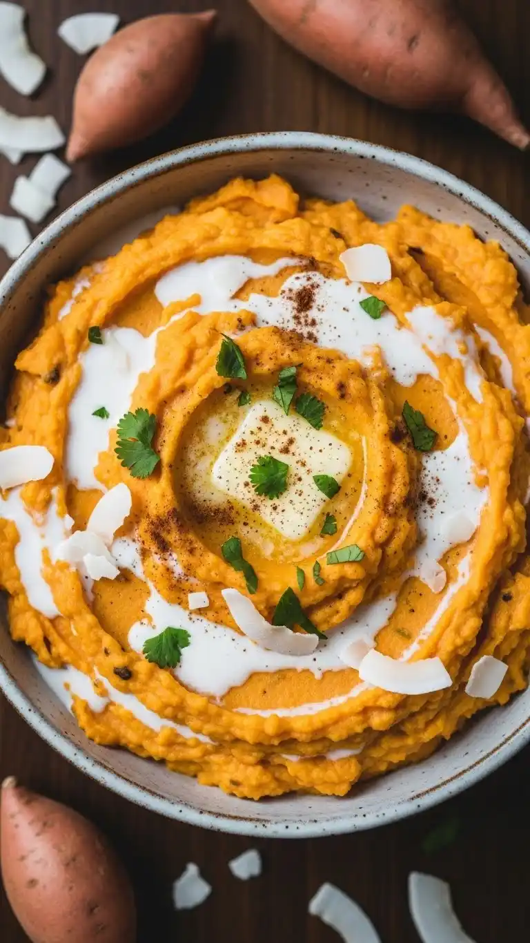 10 Delicious Sweet Potato Sides for Holiday Meals 7 Mashed Sweet Potatoes with Coconut Milk