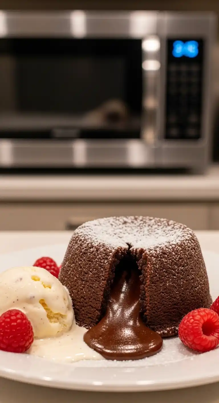 Quick Microwave Chocolate Lava Cake in Minutes 4 Microwave Chocolate Lava Cake01