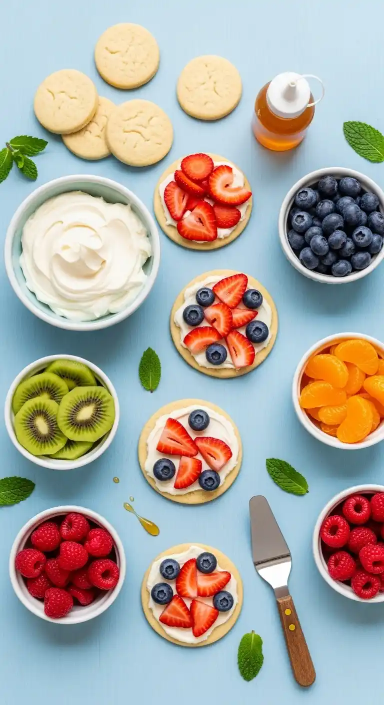 Mini Fruit Pizzas: Tiny Desserts, Big Color & Flavor 3 Mini Fruit Pizzas2