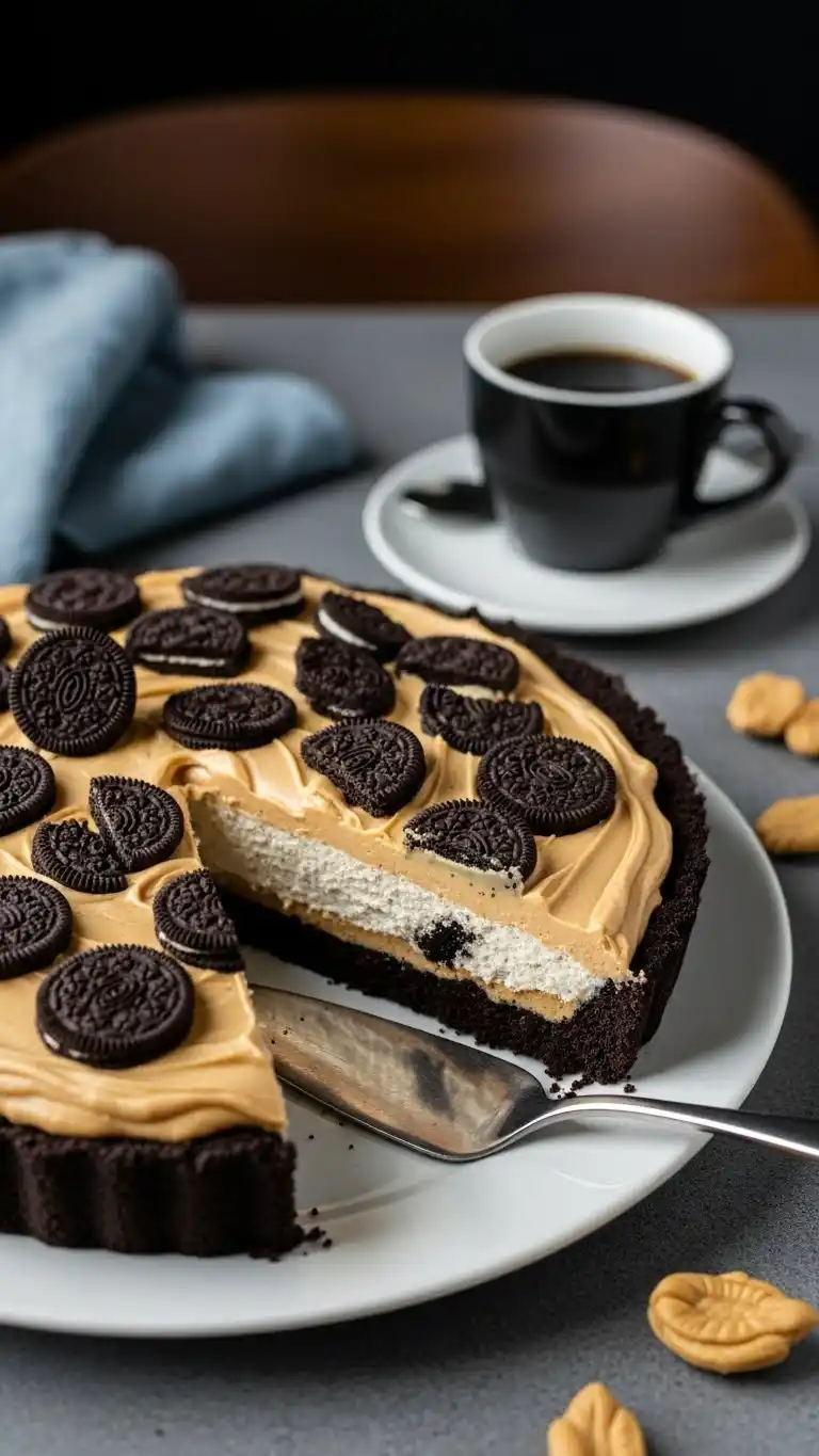 Easy No-Bake Oreo Peanut Butter Pie Dessert 4 _Oreo Peanut Butter Pie serving (1)