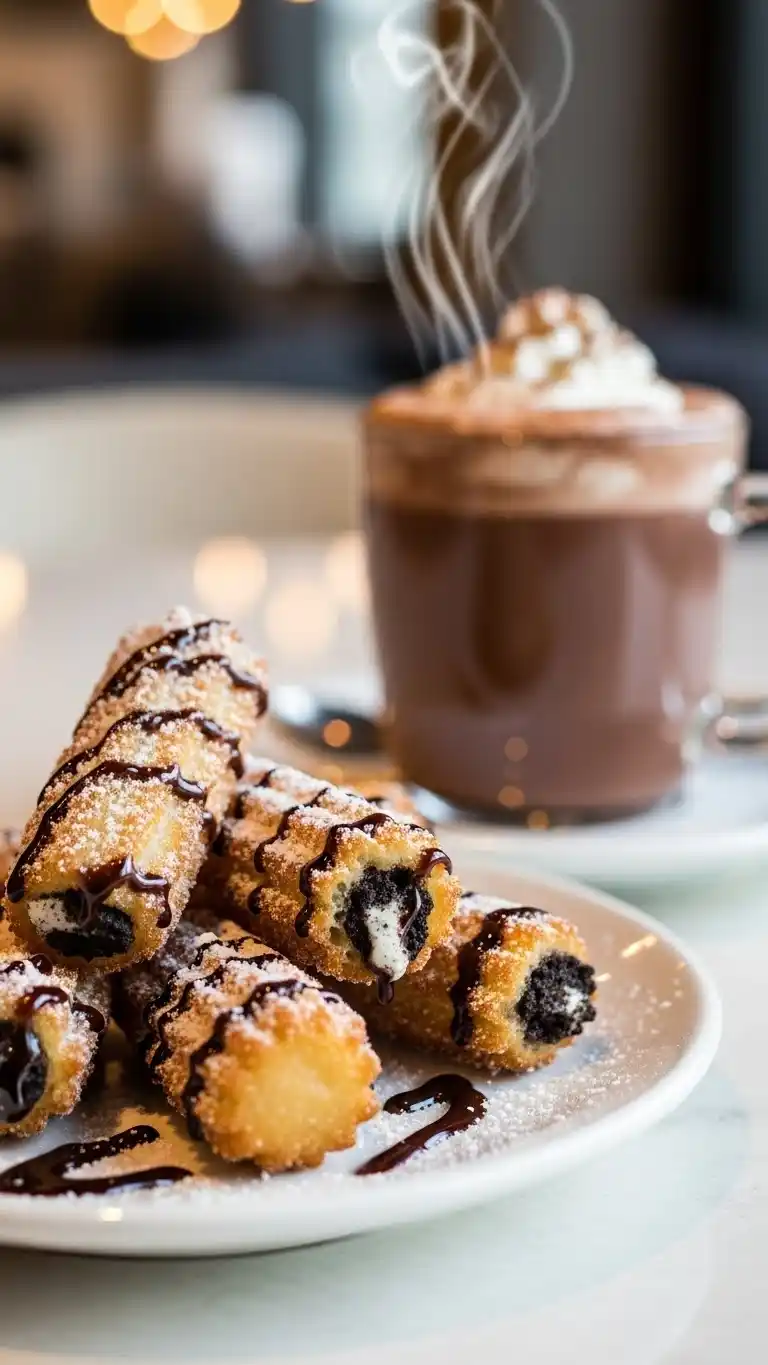 Oreo Churro Bites with Gooey Nutella Dip 4 Oreo churro bites1