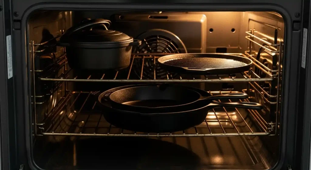 How to Store Cast Iron Skillet (So It Lasts a Lifetime) 3 Storing Cast Iron in the Oven