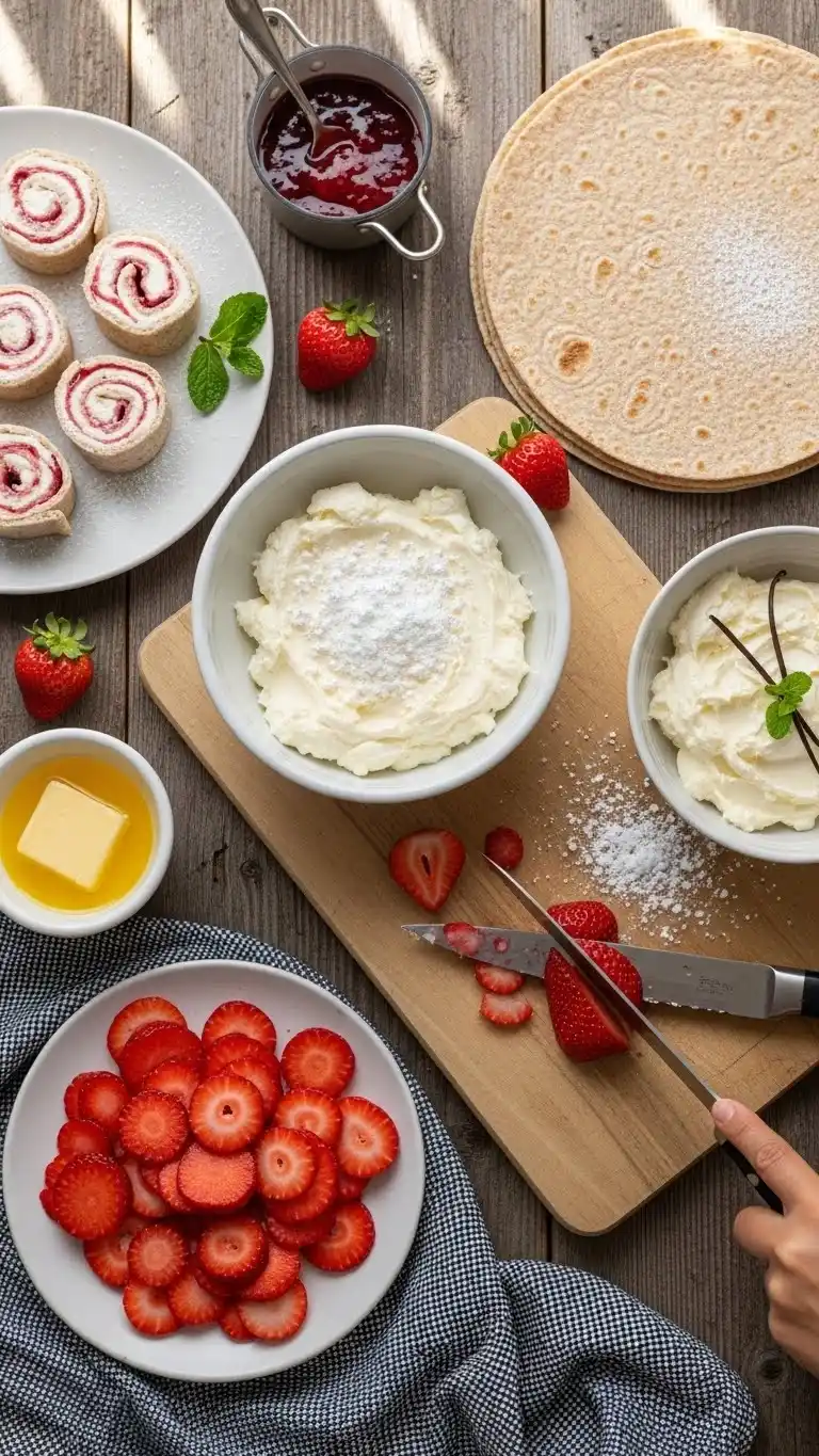 Strawberry Cream Cheese Roll Ups – Sweet & Easy Snack 3 Strawberry Cream Cheese Roll Ups 0