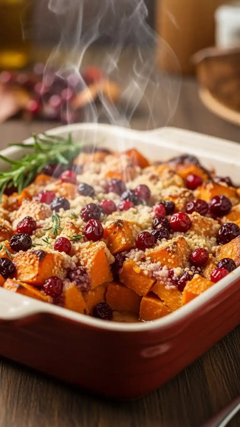 10 Delicious Sweet Potato Sides for Holiday Meals 4 Sweet Potato & Cranberry Bake