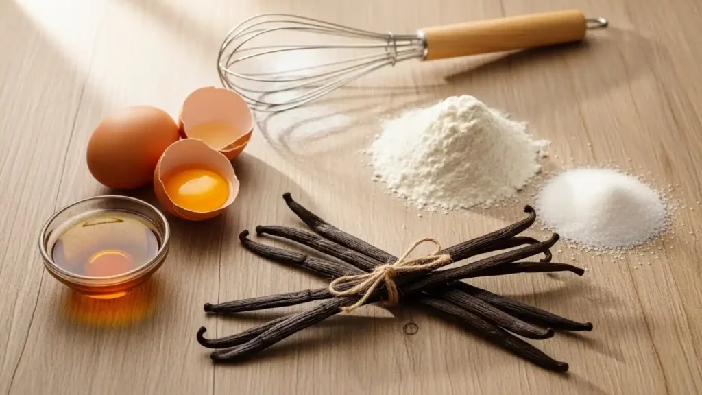 Why You Should Use Real Vanilla: A Baker’s Secret Ingredient 3 Whole Vanilla Beans and Baking Ingredients