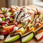 3-Ingredient Apple Nachos That Feel Like a Treat 2 apple nachos