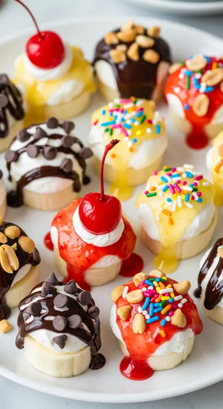 Tiny Banana Split Bites—Sweet, Fun & Simple 4 banana split bites 2