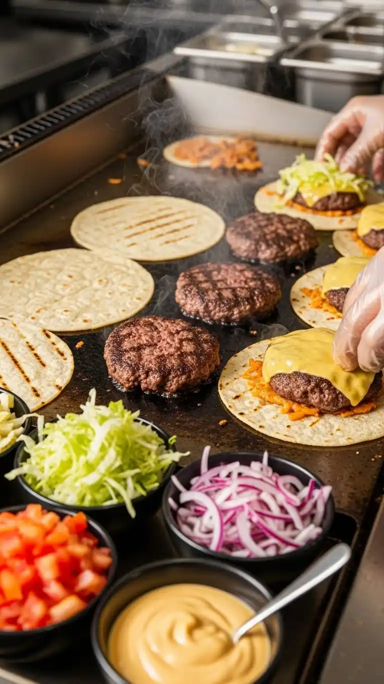 The Best Smash Burger Tacos You Need to Try 3 beef tacco preps
