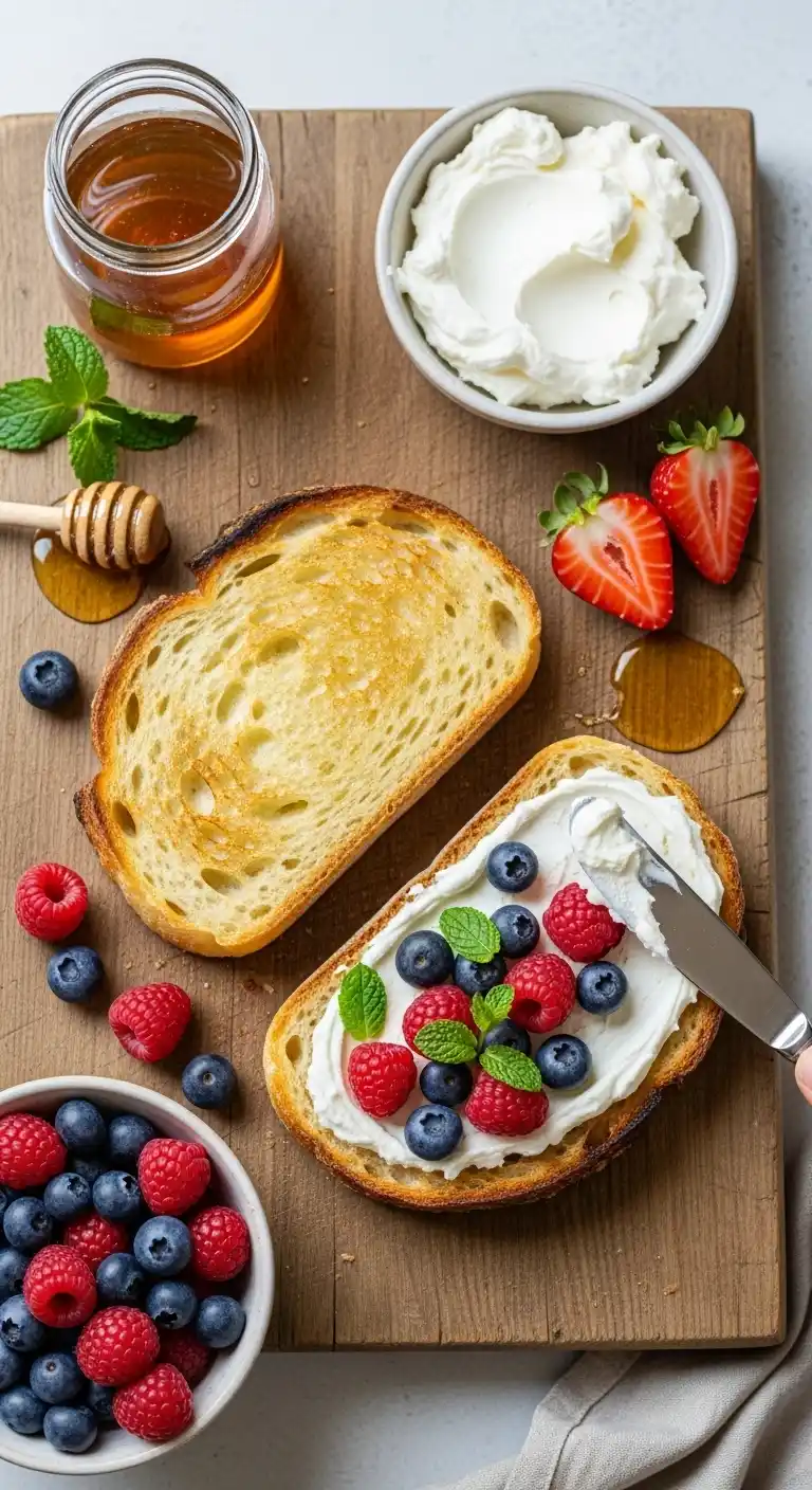 Sweet Berry Cream Cheese Toast for a Lazy Morning Treat 3 berry cream cheese toast 2