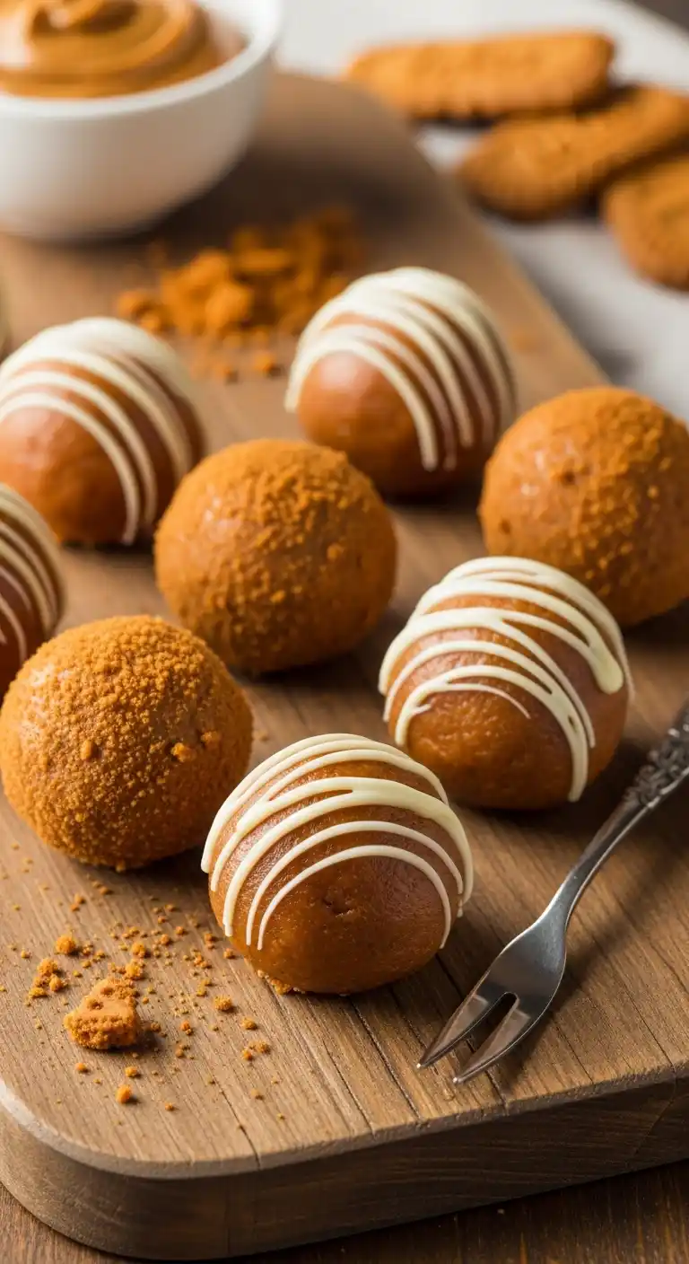 Quick & Easy Biscoff Cookie Butter Truffles Recipe 4 biscoff cookie truffles 3