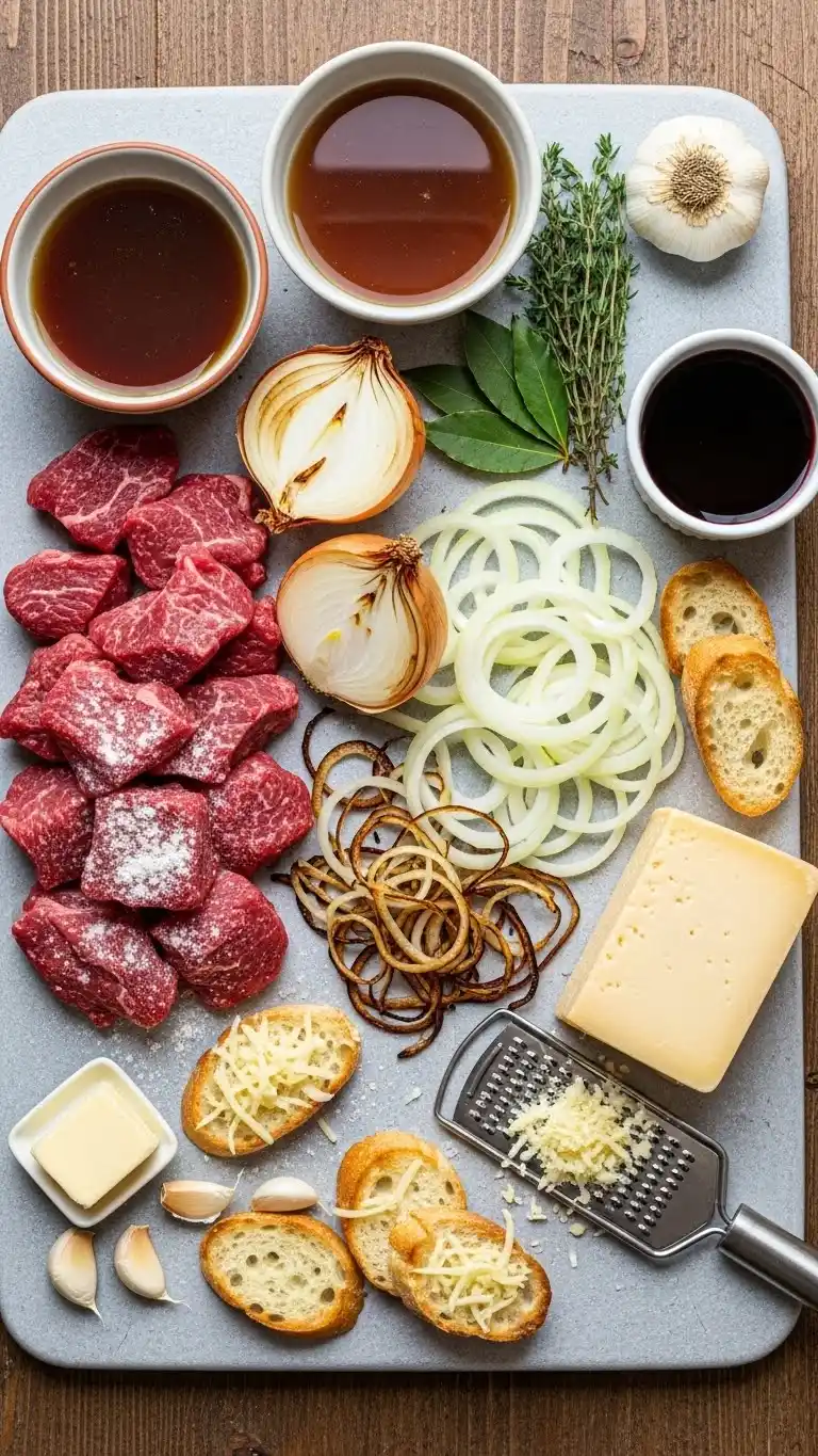 Comforting Cheesy French Onion Beef Casserole 3 cheesy french onion beef casserole