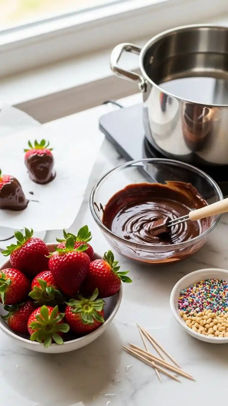 3-Ingredient Chocolate Covered Strawberries (So Easy!) 3 _chocolate covered strawberries1