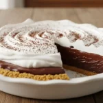 Decadent Chocolate Pudding Pie with Graham Cracker Crust 2 chocolate pudding pie with graham cracker