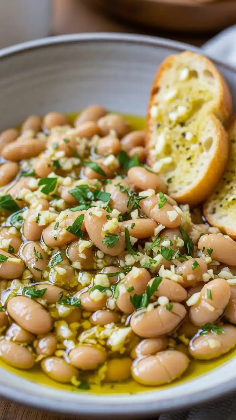 14 Easy & Delicious Bean Recipes to Complete Your Holiday Menu 2 creamy garlic beans
