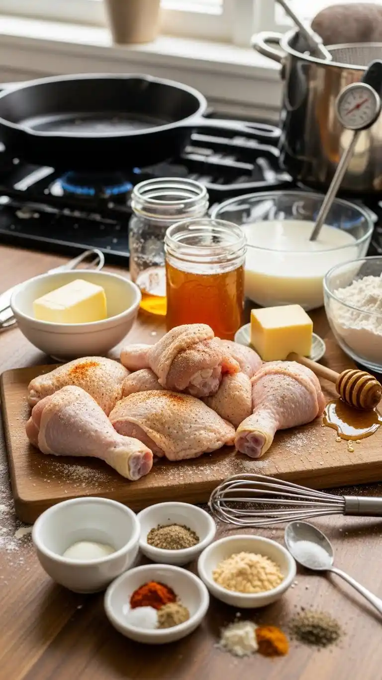 Crispy Sweet & Salty Honey Butter Fried Chicken 3 crispy honey butter fried chicken2